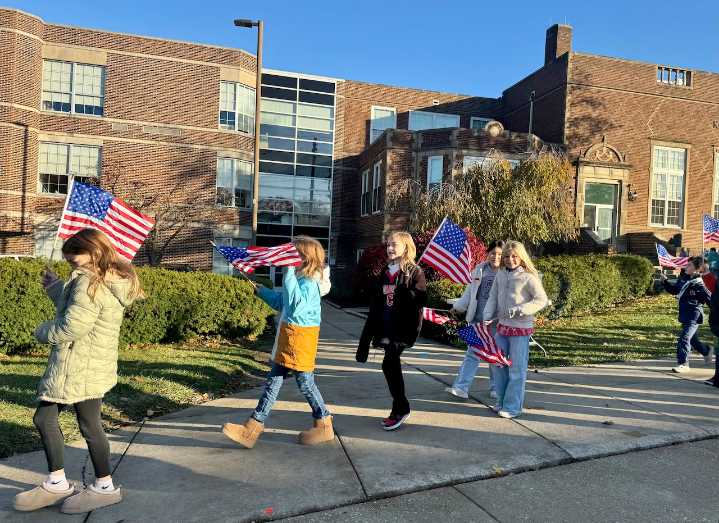 Weather delay doesn't dampen Rocky River's Veterans Day celebrations