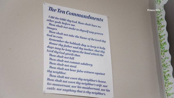 Judge orders Texas school districts to remove Ten Commandments displays from classrooms