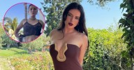 Bella Thorne Rocks Cheetah-Print Bikini in 'White Lotus' Halloween Costume: Watch