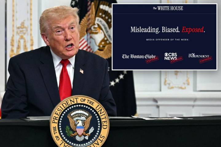 White House names and shames 'biased' news outlets and reporters with new website