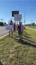 Protesters rally against ICE actions outside St. Augustine Home Depot