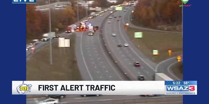 Crash backing up traffic on I