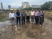 Officials inspect site of new Haj House in Navi Mumbai