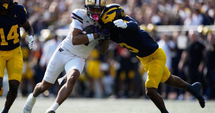 Washington WR Raiden Vines-Bright leaves game in ambulance after taking big hit