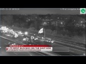 I-70 closed on Columbus’ East Side after dump truck knocks over highway sign