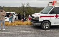 Muere paisano en volcadura en la 57; regresaba familia de Torreón a Houston