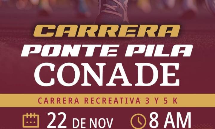 Se alista Ciudad Juárez para la carrera Ponte Pila de la Conade