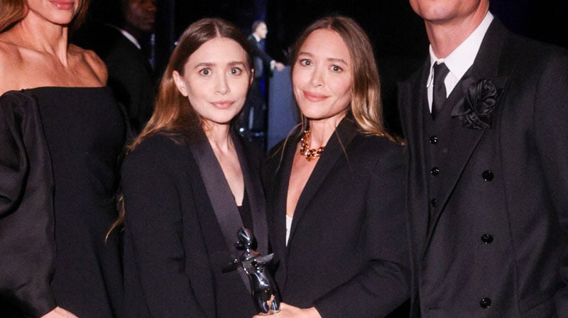 Mary-Kate & Ashley Olsen Wear Matching Outfits While Accepting Award in Very Rare Appearance Together | Ashley Olsen, Mary-Kate Olsen, Olsen Twins, Sara Moonves | Celebrity News and Gossip | Entertain