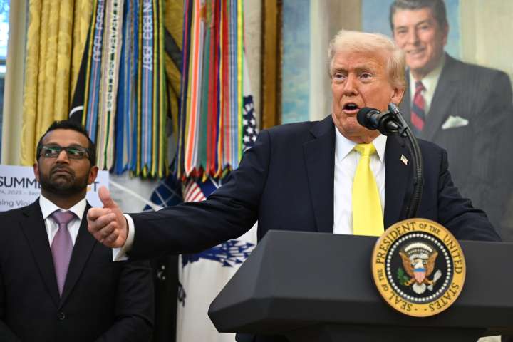 Karoline Leavitt Says Trump ‘Laughed’ At ‘Fake News’ Report on Firing Kash Patel