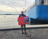 ‘It all ends today’: notorious Rikers jail barge removed from Hunts Point