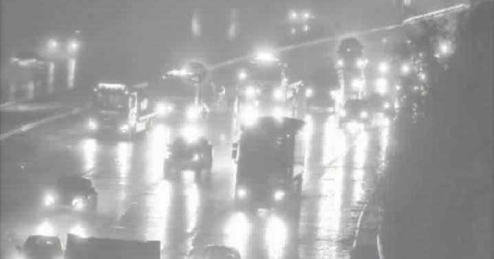 Live: Queuing traffic after 'three-car' crash on the M5