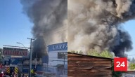 Incendio afecta local de neumáticos en San Miguel