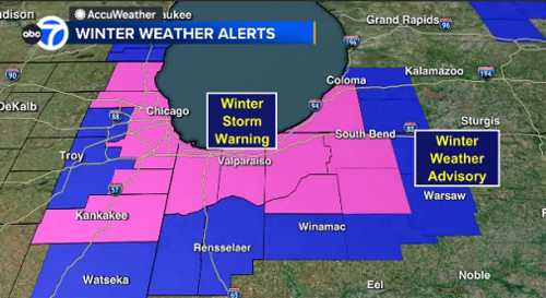 Chicago snow storm today: Winter Storm Warning issued for parts of area for possibly dangerous lake