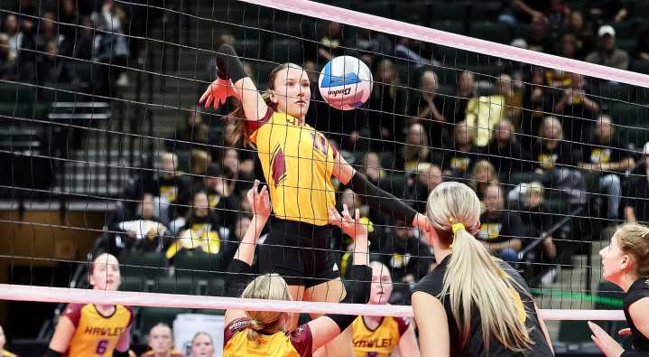 Top-seeded Hawley sweeps NLS Wildcats in MN Class 2A volleyball quarters