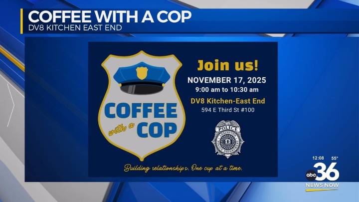 DV8 Kitchen to host “Coffee with a Cop” event