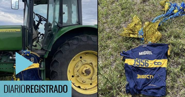 Conmoción en las redes por el lugar donde apareció la camiseta que Boca mandó al cielo en homenaje a Russo
