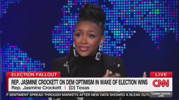 Rep. Crockett Bashes Trump Tariffs, Hopes Supreme Court Will Act