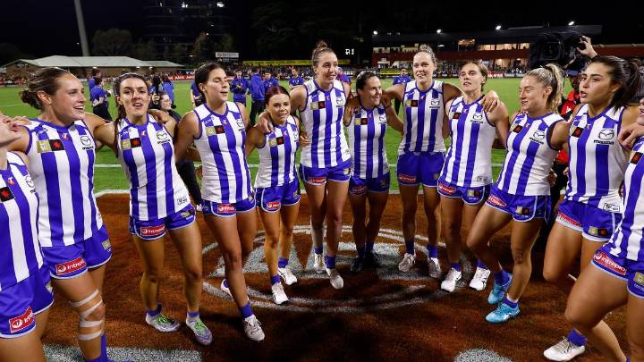 Channel Seven AFLW expert Kate McCarthy has no doubt unbeaten North Melbourne will defend premiership