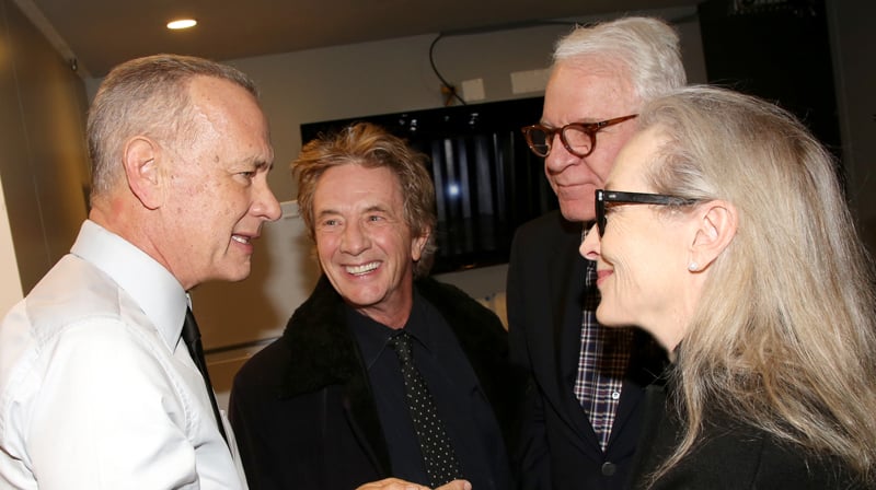 Meryl Streep & Martin Short Continue Fueling Dating Rumors While Supporting Tom Hanks at New Play! | Broadway, Kelli O'Hara, Martin Short, Meryl Streep, Rita Wilson, Steve Martin, Tom Hanks | Celebrit