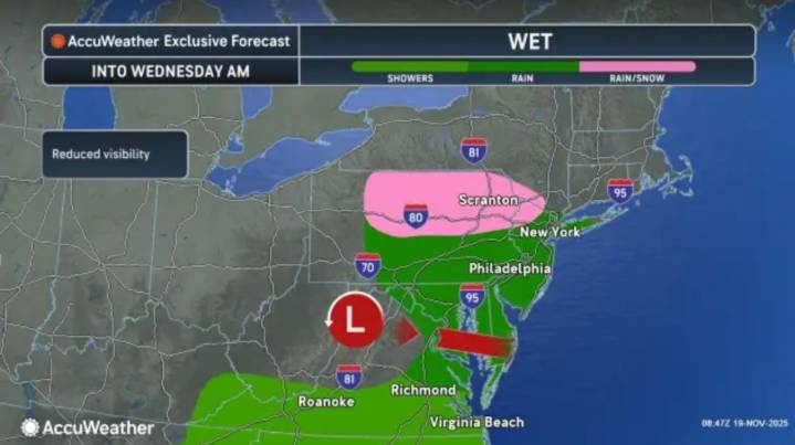 Light rain, snow mix to end this morning. Latest N.J. forecast.