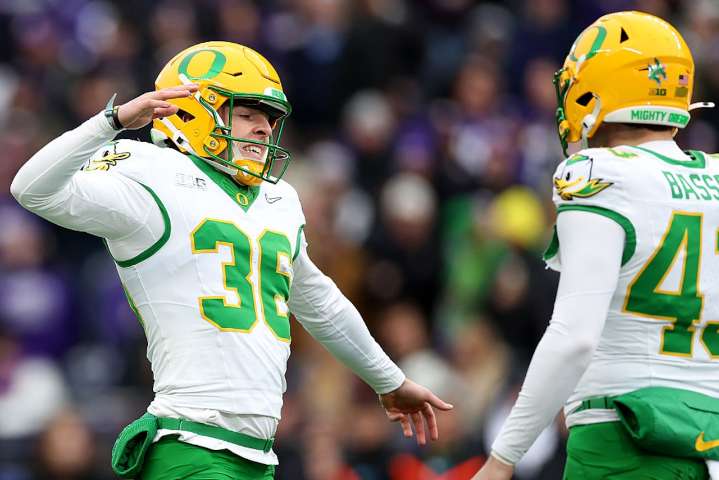 Oregon kicker Atticus Sappington makes career-high 4 field goals in win over Washington
