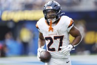 Broncos RB J.K. Dobbins out vs. Chiefs with foot injury