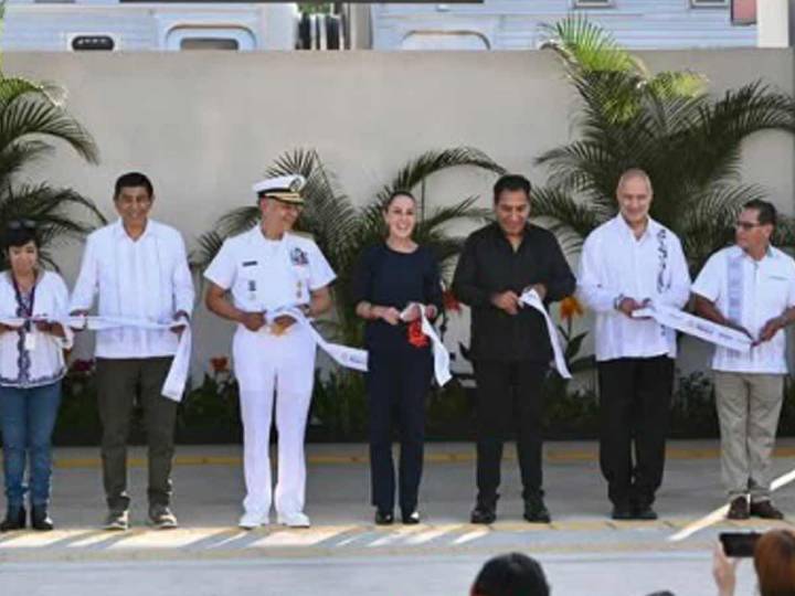 Sheinbaum inaugura 4 estaciones de Línea K del Tren Interoceánico