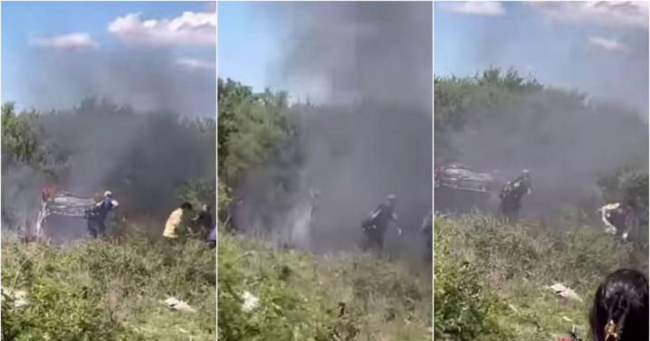 Se viralizaron imágenes del accidente fatal en el rally de La Toma