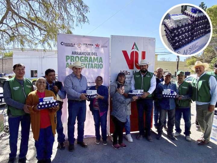 Más de mil familias de Villa Unión reciben apoyo del programa "Huevo y Leche"