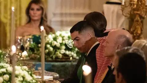VIDEO: Cristiano Ronaldo cena con Trump en la Casa Blanca