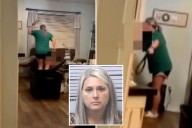 Alabama school's 'Teacher Of The Year' arrested after viral video shows her savagely beating son with a belt