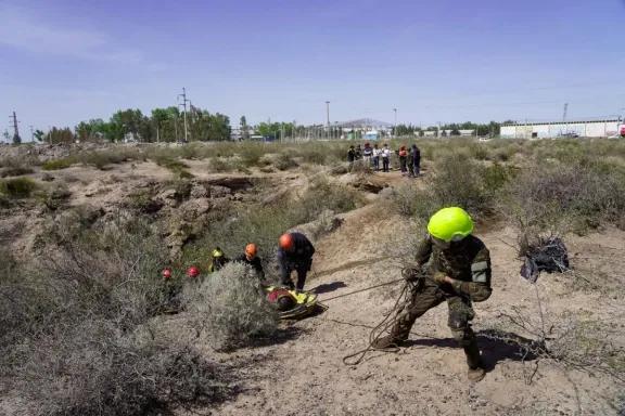 Finalizó el 9° Curso Internacional de Intervención en Desastres con un simulacro de terremoto