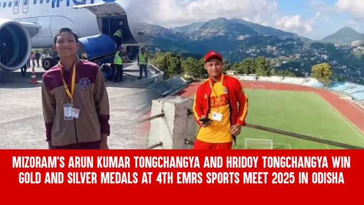 Mizoram’s Arun Kumar Tongchangya and Hridoy Tongchangya Win Gold and Silver Medals at 4th EMRS Sports Meet 2025 in Odisha