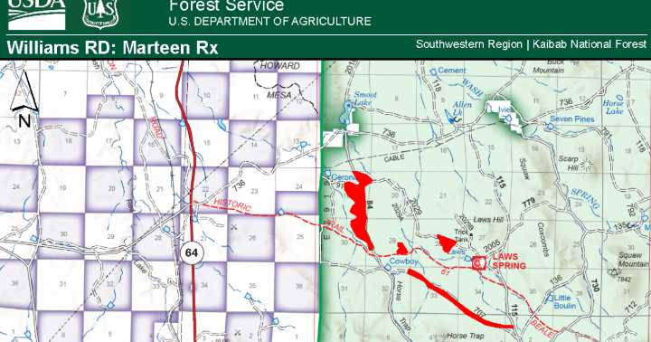 Kaibab National Forest planning burns north of Williams on Nov. 12