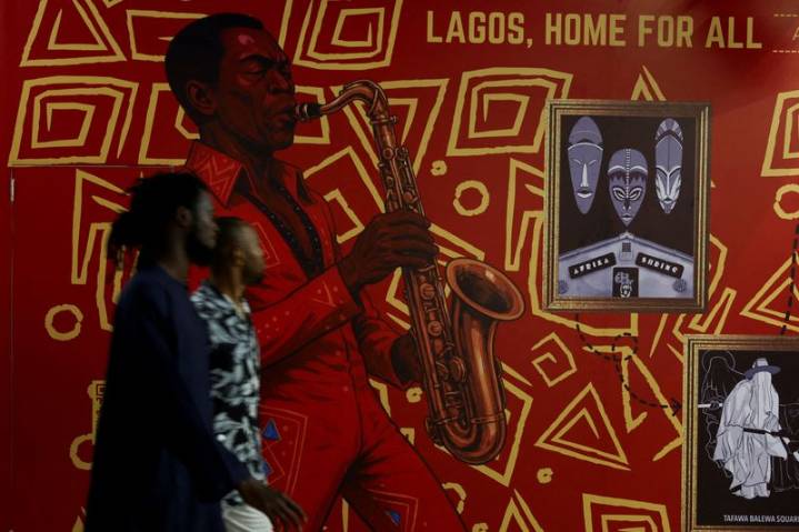 Afrobeat icon Fela Kuti’s legacy celebrated in Lagos show with photos, live music and bright underwear