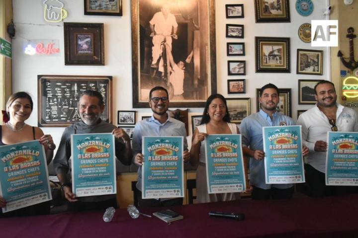Presentan ‘Manzanillo a las Brasas’, evento que reunirá 30 chefs en el Centro Histórico del Puerto