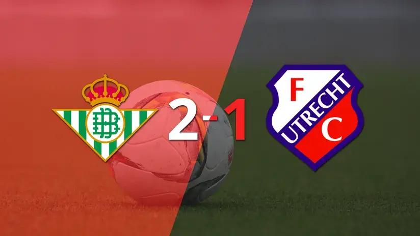 Europa League: Betis consiguió una victoria por 2 a 1 ante FC Utrecht