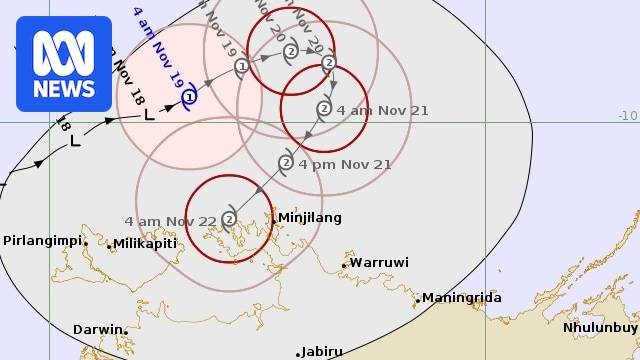 Tropical Cyclone Fina expected to potentially make landfall in NT by Friday