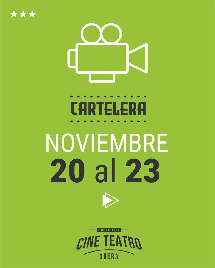Nueva cartelera en el Cine Teatro Oberá: animación, acción y drama basado en hechos reales