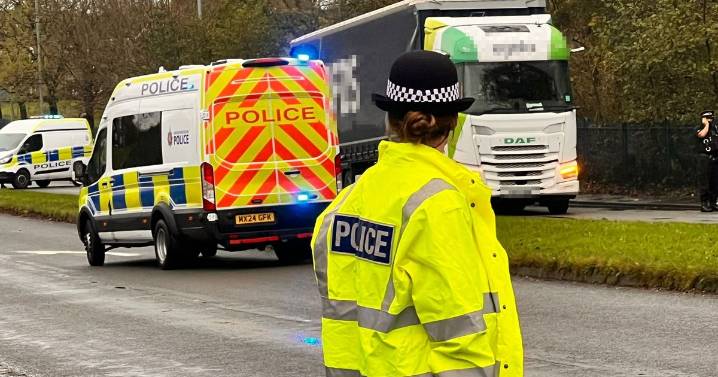 Woman rushed to hospital after being struck by lorry in horror crash