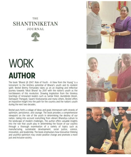Reshel Bretny Fernandes’ work featured in Shantiniketan journal