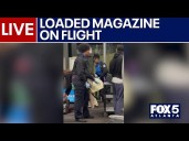 FOX 5 News Live: Loaded magazine found on flight at Atlanta airport