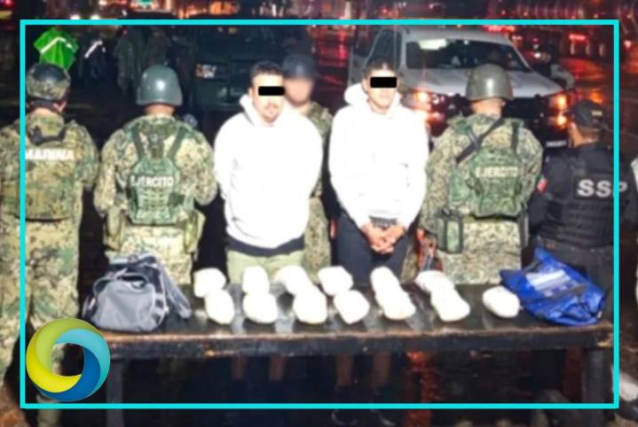 Detienen en Yucatán a dos personas con 21 kilos de metanfetamina con destino a Quintana Roo