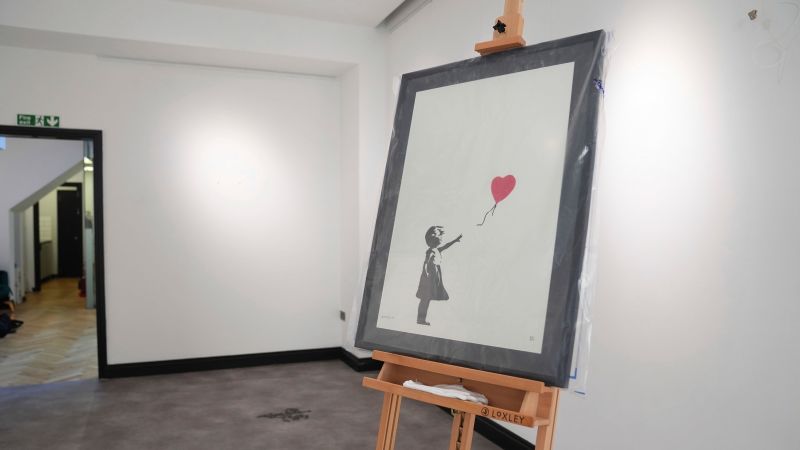 Man jailed for stealing Banksy’s ‘Girl with Balloon’ print in smash