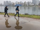 Rainfall warning for northern parts of Metro Vancouver Thursday