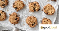 Oat, dried cranberry and walnut cookies