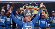 Kyle Larson wins his second NASCAR Cup title, denying Denny Hamlin in overtime