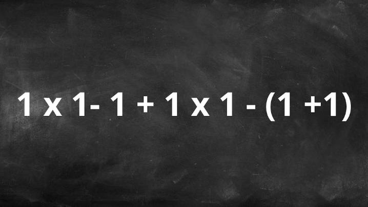 ¿Cuánto es 1 x 1- 1 + 1 x 1 - (1 +1)? La cuenta matemática que pone a prueba a los genios