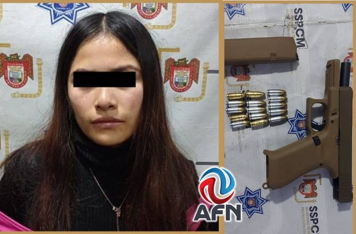 Detienen a mujer por lesionar de un balazo a un hombre