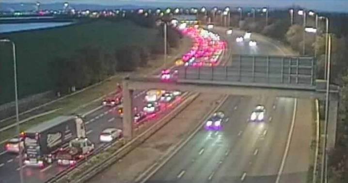 Major M60 delays as motorway closed in both directions and traffic at a standstill